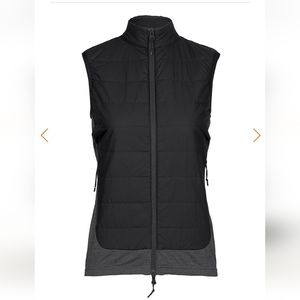 Icebreaker merino loft vest. Gray and black. Medium M NWT